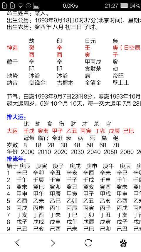 农历2008年八月初九生辰八字 四八年农历八月初九是