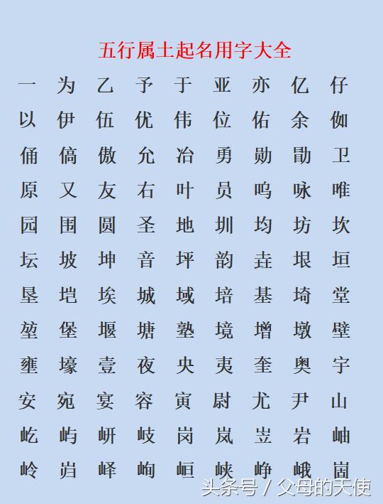 八字五行哪些字为金