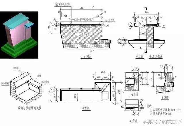 通道八字墙工程量计算