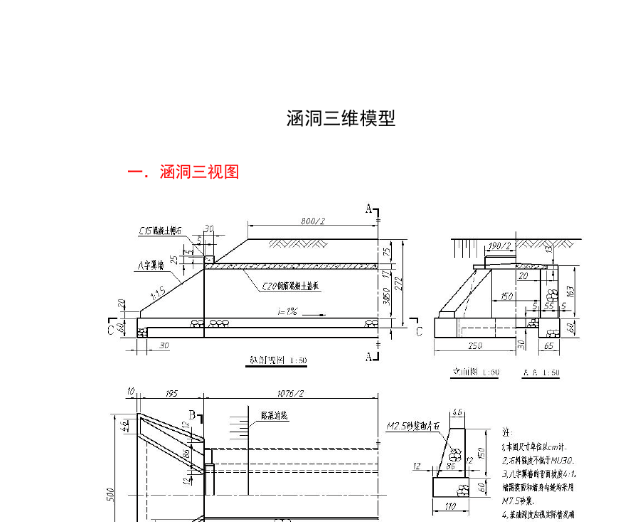 涵洞进口八字墙角度确定 涵洞八字墙的角度怎么定