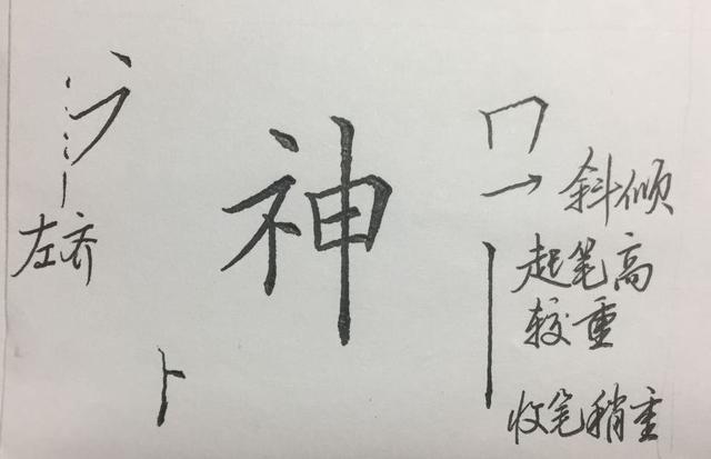 楷书八字写法