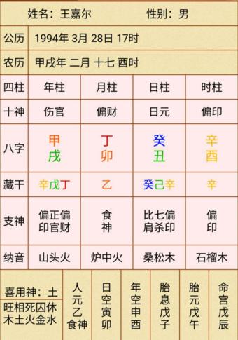 主持人八字解析