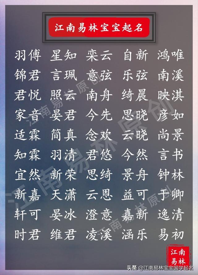 周易五行八字起名的