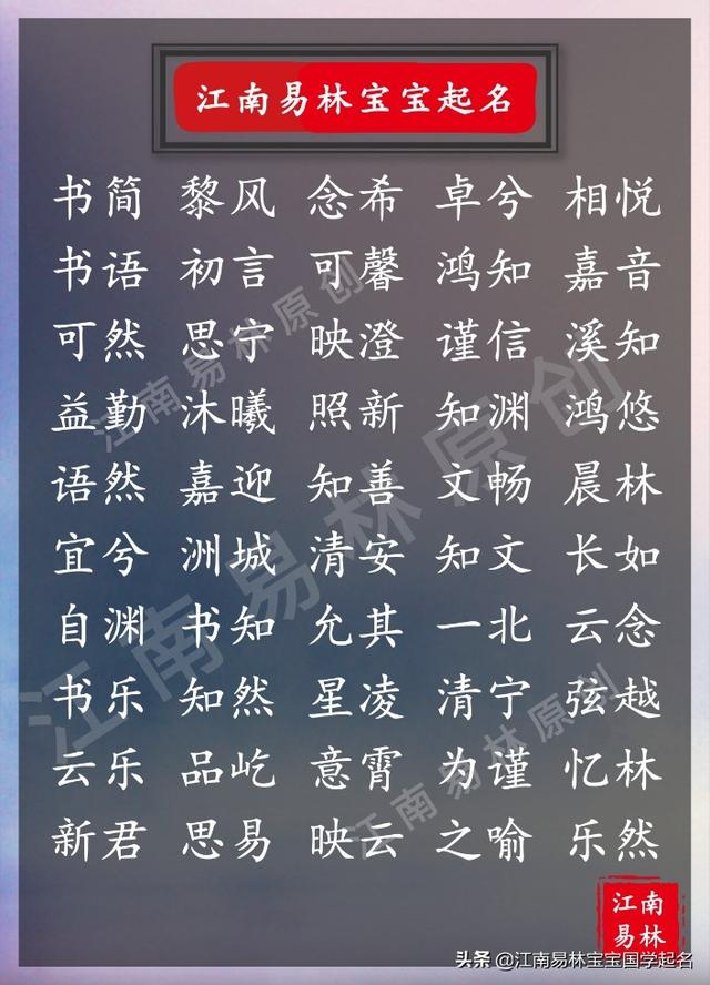 周易五行八字起名的