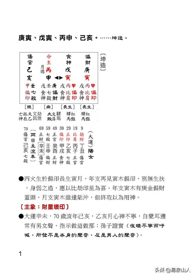 天生残疾八字