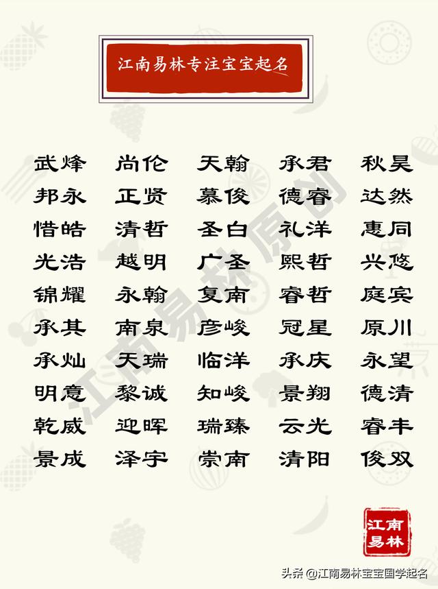 小孩子取名八字