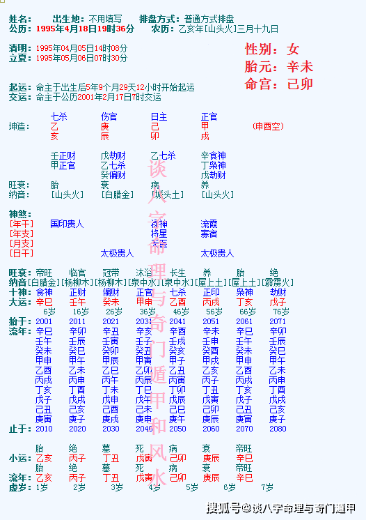 农历1997年八月廿四生辰八字 八字指的是哪几个字