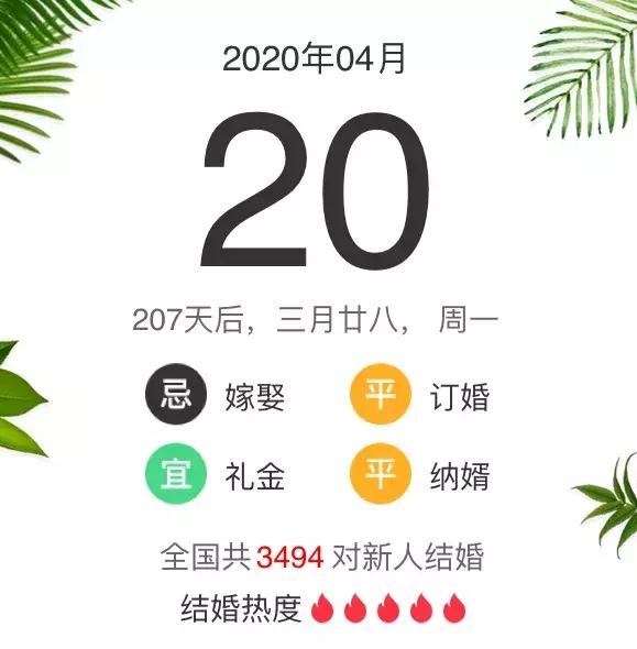 2020年什么八字会结婚