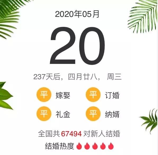 2020年什么八字会结婚