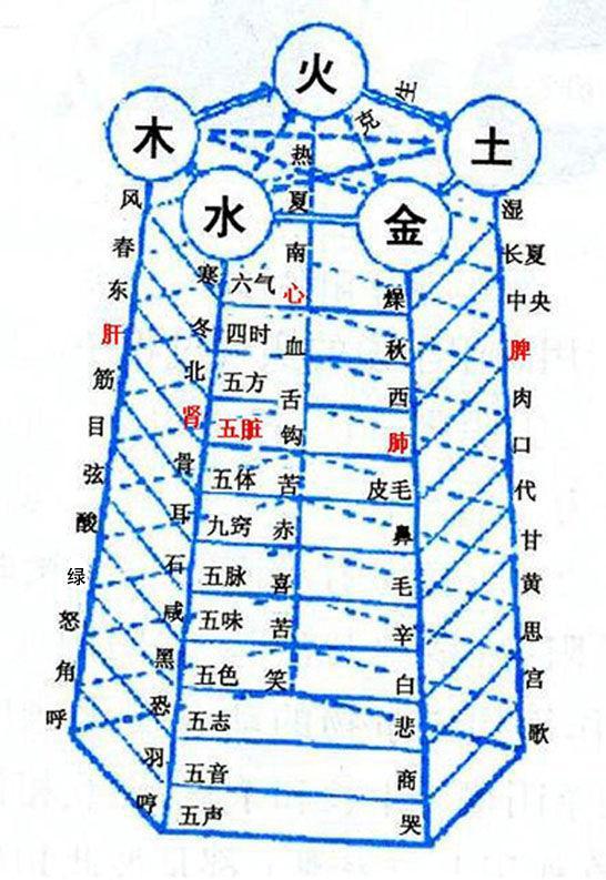 八字五行作用图