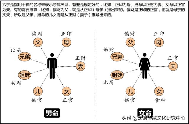 八字十神与六亲关系对照表