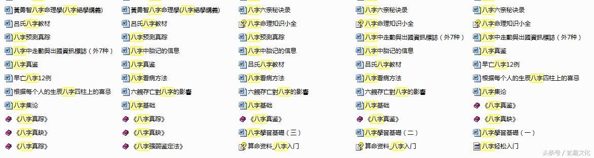 学八字的古书