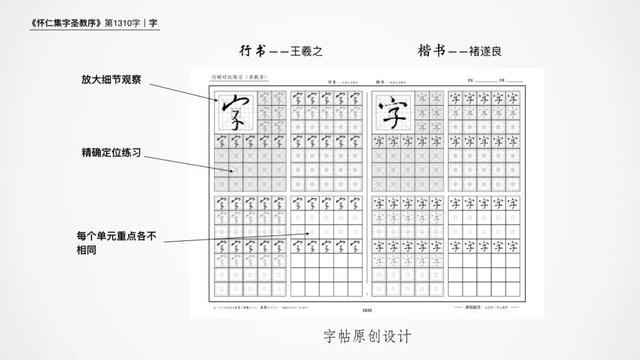 八字田字格笔画