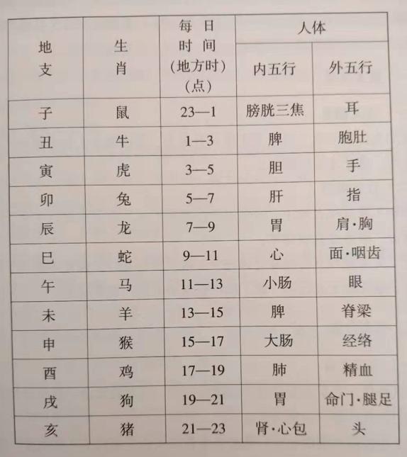 八字五行间的冲与害