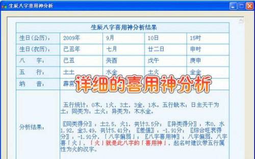 生辰八字取名查询工具，生辰八字取名字五行