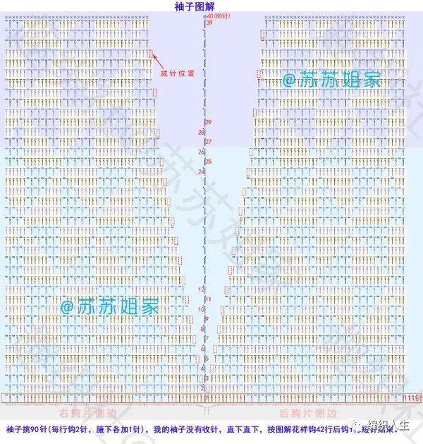 八字针织法图解