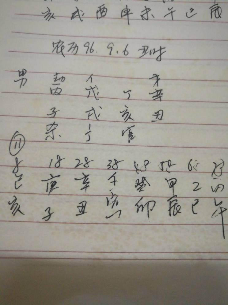 查询八字丙子和己亥的相配表