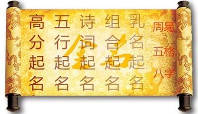 生辰八字起名改名大全