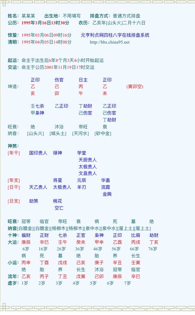 八字喜忌查询系统