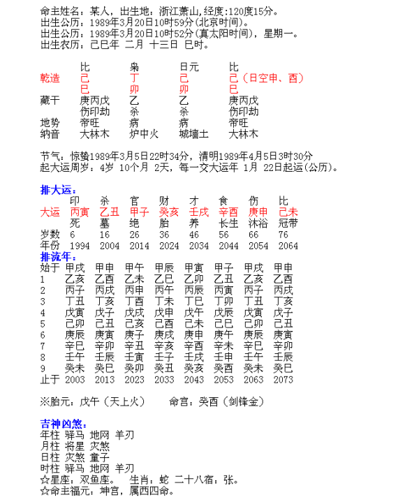 生辰八字查询工作方向