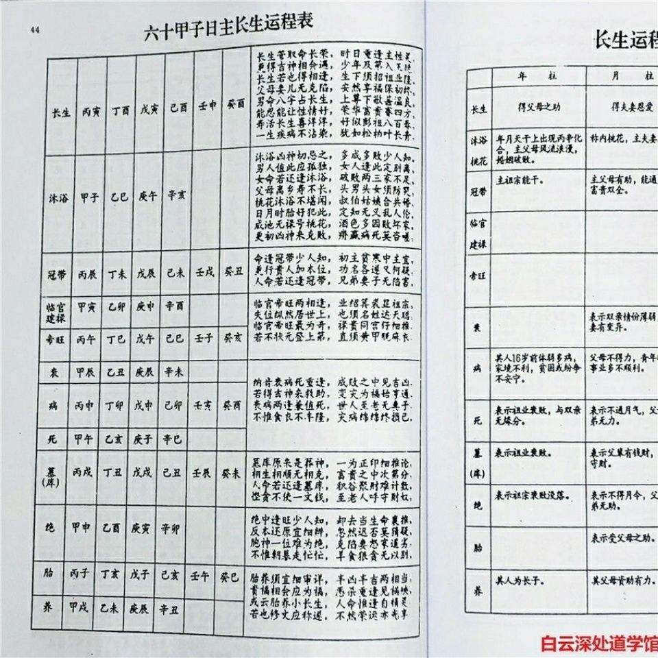 包含八字年柱信息查询表的词条