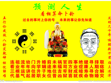 包含算命一条街八字在线算命的词条