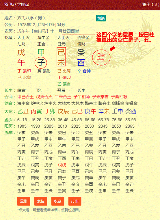 八字贵人排盘免费查询